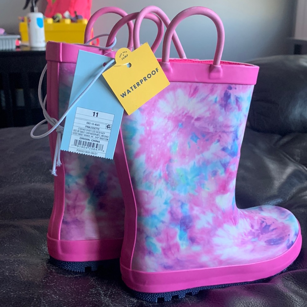 Cat & Jack girls rain boots size 11